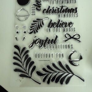 Holiday Fun Black Stamp Set of 4 sheets